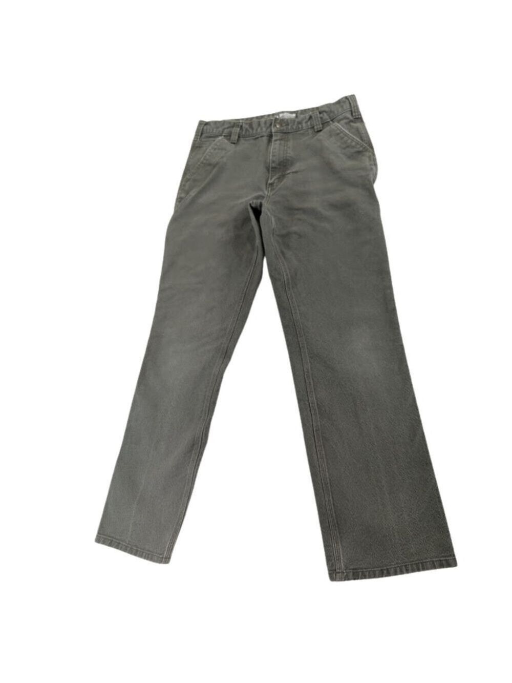 Carhartt Rugged Flex Relaxed Fit Duck Work Pants BN3729-M Green Gray Men's 33x32